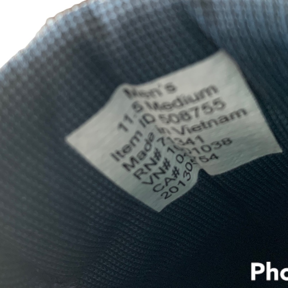 𝅺ll Bean Carbon Navy Mountainside Oxford New In Box Size 11.5 M(D) - Picture 6 of 10
